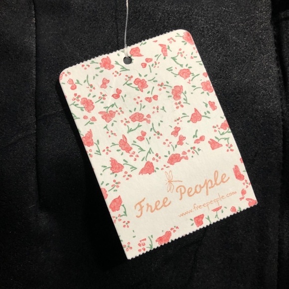 free people Whitney vegan pencil  black skirt SZ L NWT - Picture 8 of 12